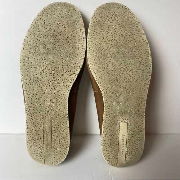 Aston Grey Scadicci Leather and Suede Penny Loafers Size 10.5 - Picture 11 of 11